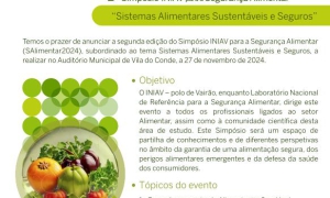 2º Simpósio INIAV para a Segurança Alimentar- “Sistemas Alimentares Sustentáveis e Seguros”
