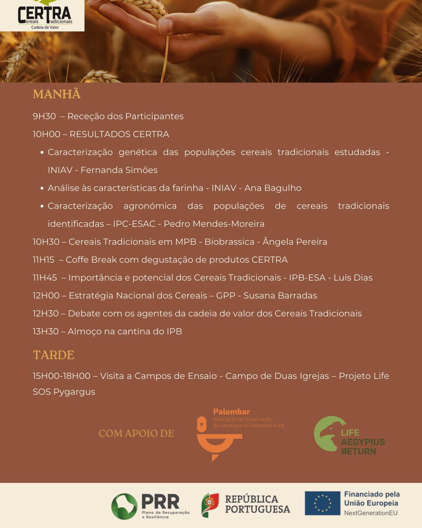1º Encontro dos Agentes da Cadeia de Valores dos Cereais Tradicionais