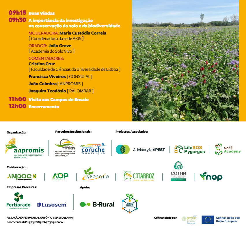 Dia Aberto “As Culturas de Cobertura, a Biodiversidade e a Vida do Solo”