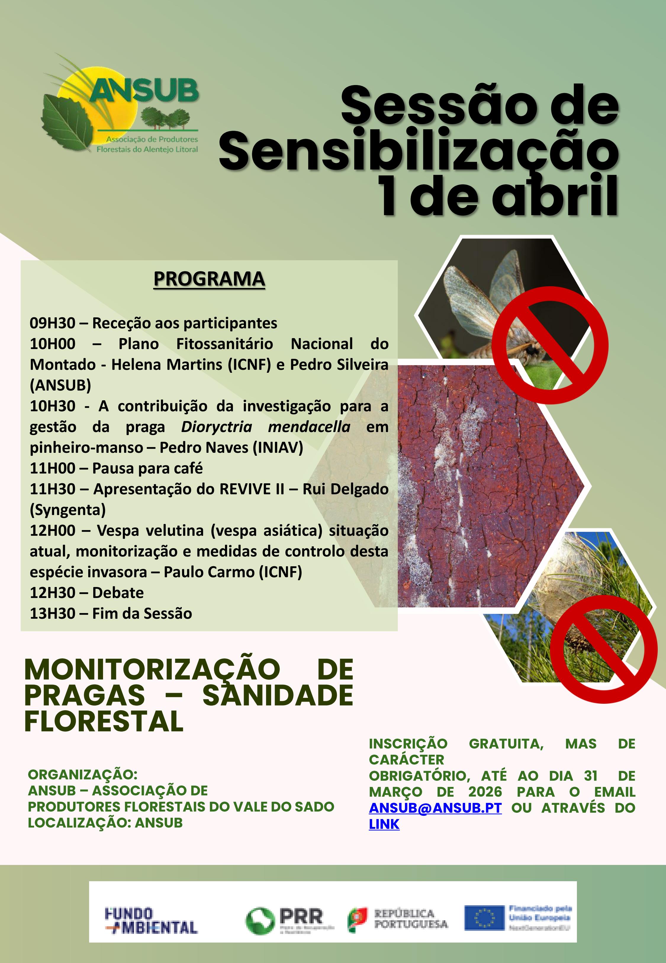 Sessão de Sensibilização | Monitorização de Pragas – Sanidade Florestal