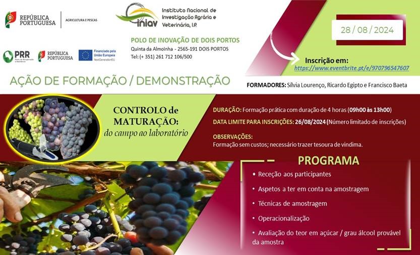 Ação de Formação/Demonstração "Controlo de maturação: do campo ao laboratório"