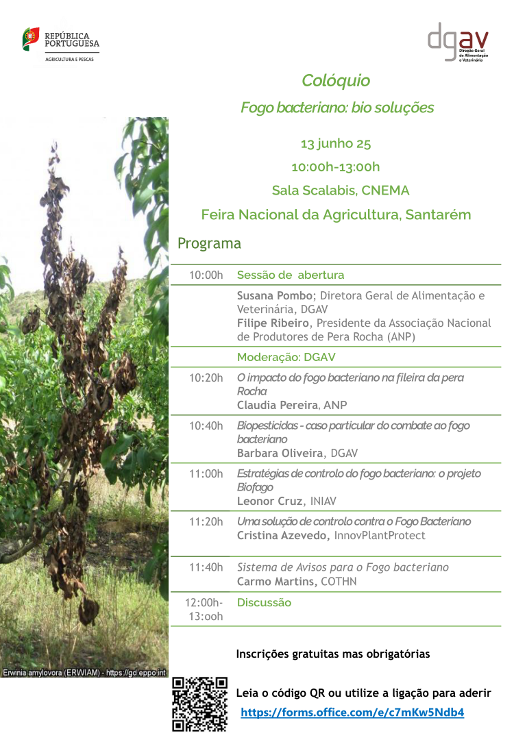 Colóquio "Fogo bacteriano: bio soluções" - FNA 25