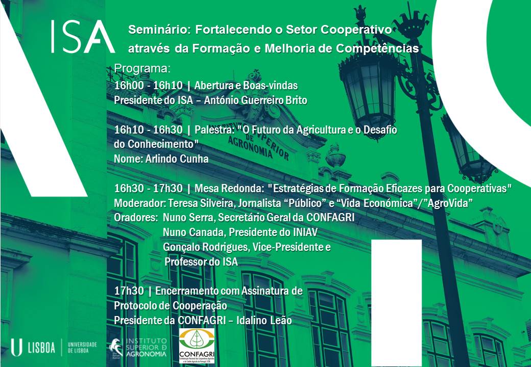 Seminário: Fortalecendo o Setor Cooperativo Através da Formação e Melhoria de Competências
