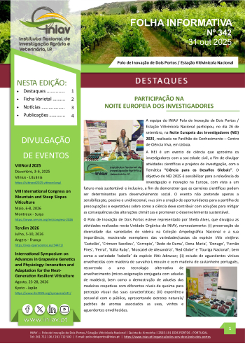 Folha Informativa de Dois Portos do mês de outubro 2025