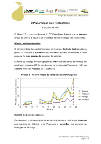 20ª Informação do GT Estenfiliose 2020 Imagem 1