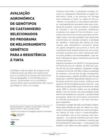 AVALIAÇÃO AGRONÓMICA DE GENÓTIPOS DE CASTANHEIRO ... Imagem 1