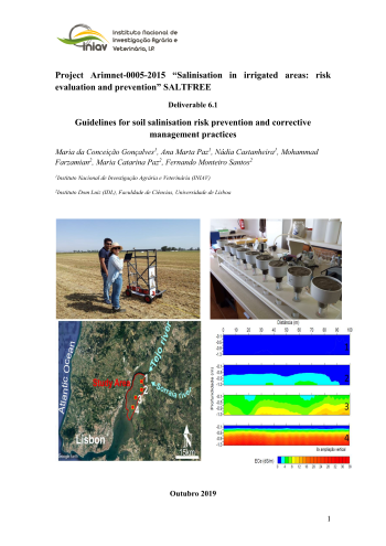 Project Arimnet-0005-2015 “Salinisation in irrigated areas:  ... Imagem 1