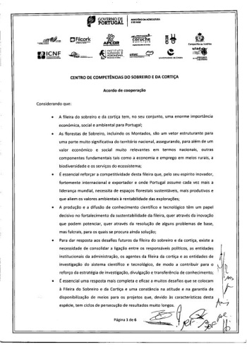 Acordo de Cooperação - Centro de Competências do Sobreiro e  ... Imagem 1