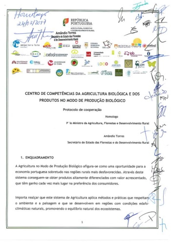 Protocolo de contituição do Centro de Competências de Agricu ... Imagem 1