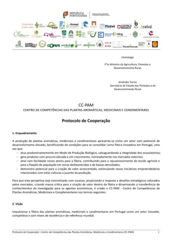 Protocolo de contituição do Centro de Competências das Plant ... Imagem 1