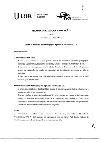 Protocolo de colaboração assinado entre a Universidade de Li ... Imagem 1