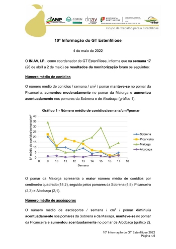 10ª Informação do GT Estenfiliose 2022 Imagem 1