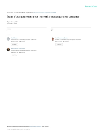Étude d'un équipement pour le contrôle analytique de la ... Imagem 1