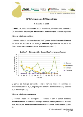 15ª Informação do GT Estenfiliose 2022 Imagem 1