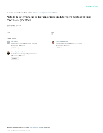 Método de determinação do teor em açúcares redutores em ... Imagem 1