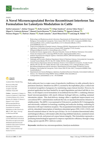 A Novel Microencapsulated Bovine Recombinant Interferon Tau ... Imagem 1
