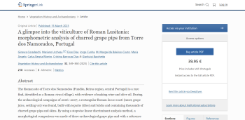 A glimpse into the viticulture of Roman Lusitania: ... Imagem 1