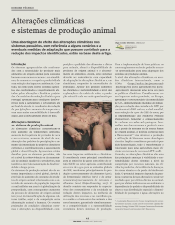 Alterações climáticas e sistemas de produção animal Imagem 1