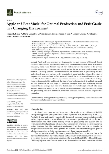 Apple and Pear Model for Optimal Production and Fruit Grade ... Imagem 1