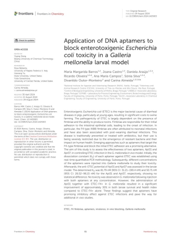 Application of DNA aptamers to block enterotoxigenic ... Imagem 1