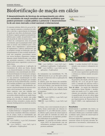 Biofortificação de maçãs em cálcio Imagem 1