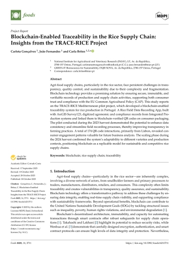 Blockchain-Enabled Traceability in the Rice Supply Chain: ... Imagem 1