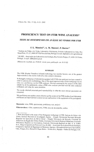 Proficiency test on FTIR wine analysis Imagem 1