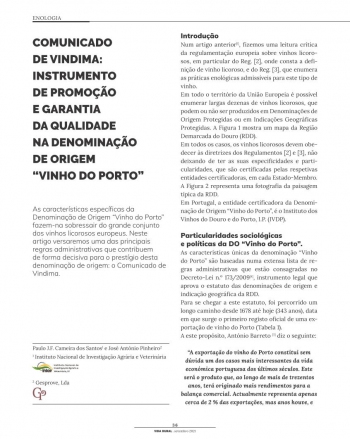 COMUNICADO DE VINDIMA: INSTRUMENTO DE PROMOÇÃO E GARANTIA ... Imagem 1