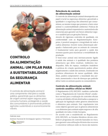 CONTROLO DA ALIMENTAÇÃO ANIMAL: UM PILAR PARA A ... Imagem 1