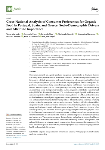 Cross-National Analysis of Consumer Preferences for Organic ... Imagem 1
