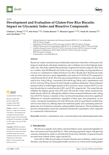 Development and Evaluation of Gluten-Free Rice Biscuits: ... Imagem 1