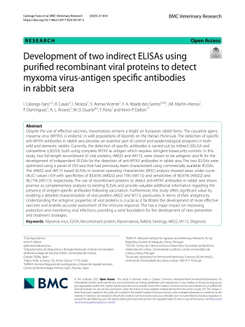 Development of two indirect ELISAs using purified ... Imagem 1