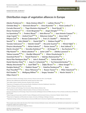 Distribution maps of vegetation alliances in Europe Imagem 1