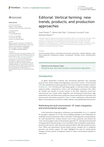 Editorial: Vertical farming: new trends, products, and ... Imagem 1