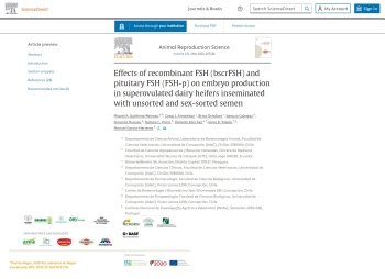Effects of recombinant FSH (bscrFSH) and pituitary FSH ... Imagem 1