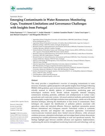 Emerging Contaminants in Water Resources: Monitoring Gaps, ... Imagem 1