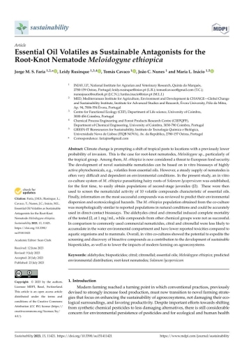 Essential Oil Volatiles as Sustainable Antagonists for the ... Imagem 1