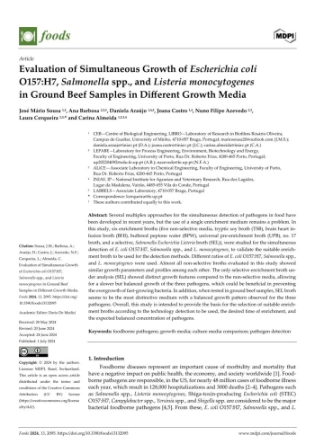 Evaluation of Simultaneous Growth of Escherichia coli ... Imagem 1