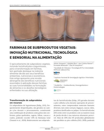FARINHAS DE SUBPRODUTOS VEGETAIS: INOVAÇÃO NUTRICIONAL, ... Imagem 1