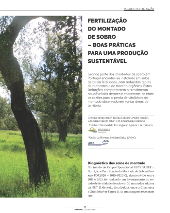 FERTILIZAÇÃO DO MONTADO DE SOBRO – BOAS PRÁTICAS PARA UMA ... Imagem 1