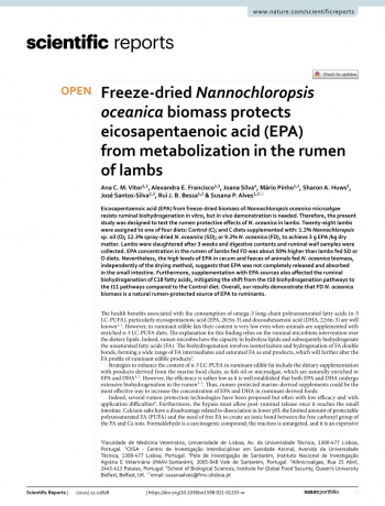 Freeze‑dried Nannochloropsis oceanica biomass protects ... Imagem 1
