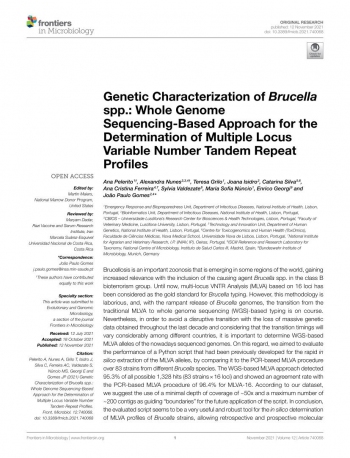 Genetic Characterization of Brucella spp.: Whole Genome ... Imagem 1