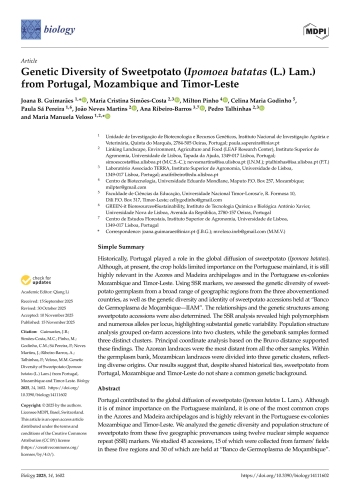 Genetic Diversity of Sweetpotato (Ipomoea batatas (L.) ... Imagem 1
