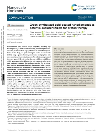 Green-synthesized gold-coated nanodiamonds as potential ... Imagem 1