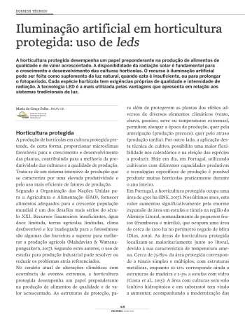 Iluminação artificial em horticultura protegida: uso de leds Imagem 1