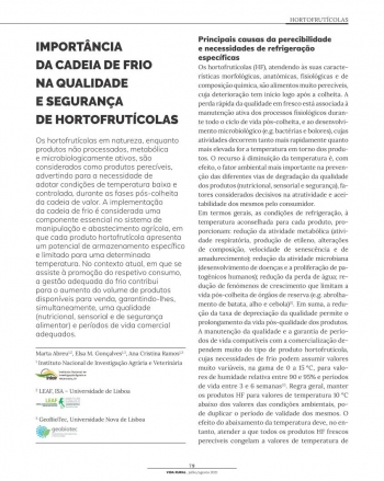 IMPORTÂNCIA DA CADEIA DE FRIO NA QUALIDADE E SEGURANÇA DE ... Imagem 1