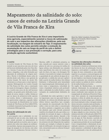 Mapeamento da salinidade do solo: casos de estudo na ... Imagem 1