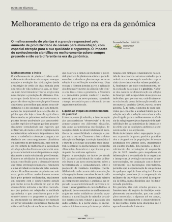 Melhoramento de trigo na era da genómica Imagem 1