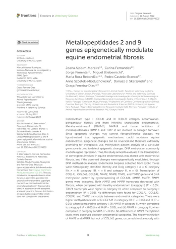 Metallopeptidades 2 and 9 genes epigenetically modulate ... Imagem 1