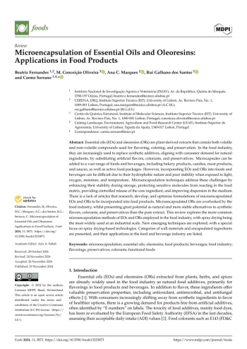 Microencapsulation of Essential Oils and Oleoresins: ... Imagem 1